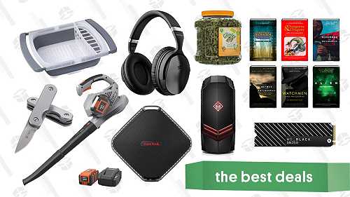 Tuesday's Best Deals: Status Audio Headphones, Echo Dots, Anker Leaf Blower, and More