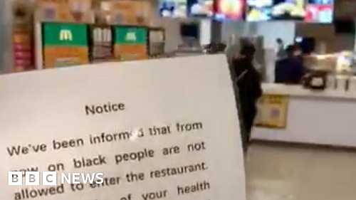 McDonalds in China sorry for ban on black people