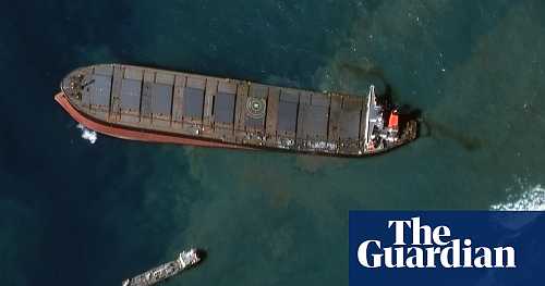 Satellite photographs of the Mauritius oil spill - in pictures