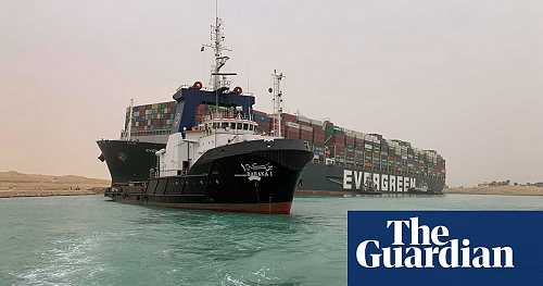 Attempts continue to free stranded megaship Ever Given from Suez canal – video