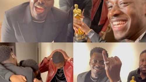 Yeah, I Can Watch This Clip of Daniel Kaluuya and His Famous Bruvs Celebrating His Oscar Win Forever
