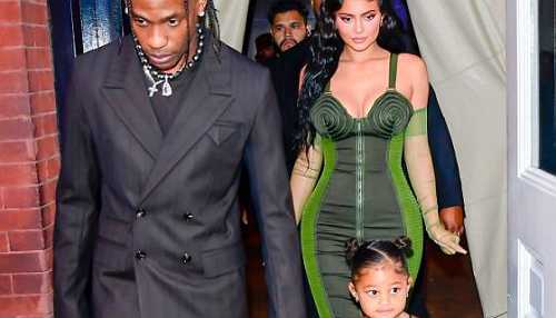 The Family That Slays: Kylie Jenner Steps Out With Travis Scott And Stormi For Parsons Benefit