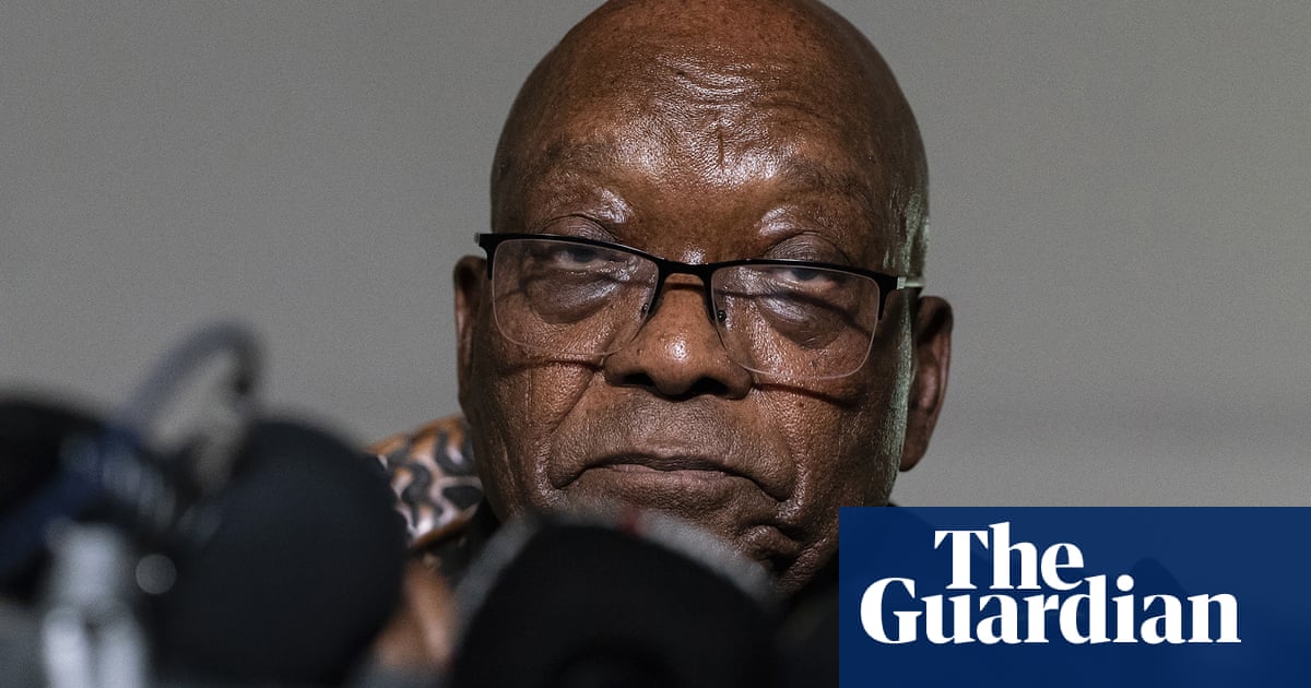 South Africa’s former president Jacob Zuma hands himself in to police
