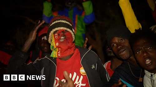 Street celebrations following Zambia's elections