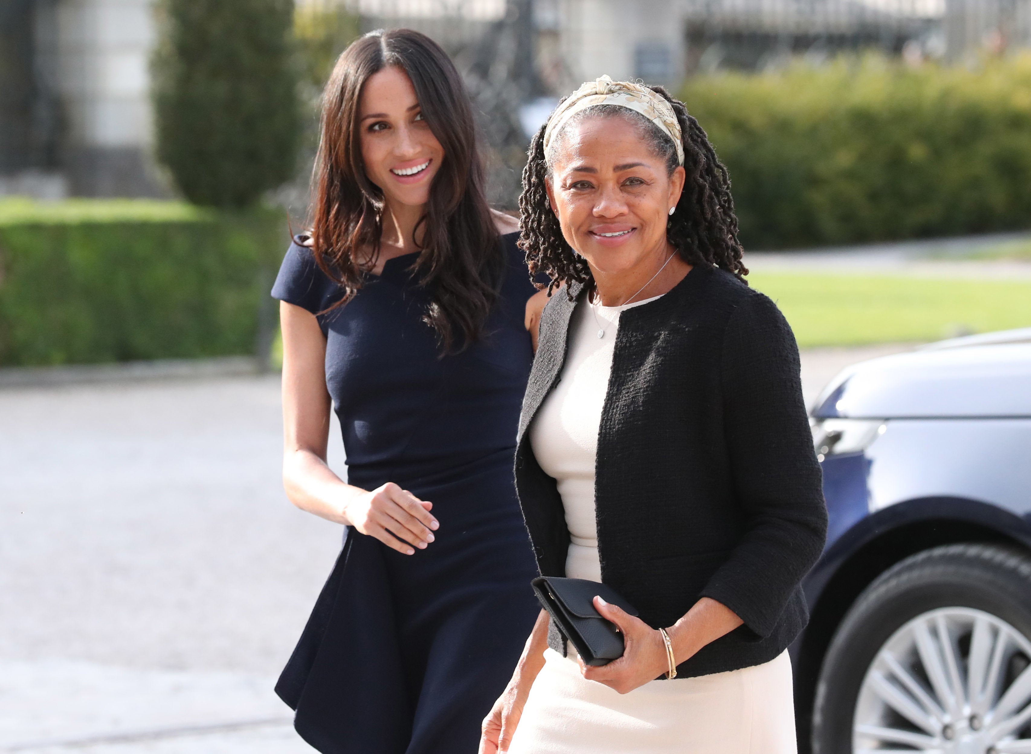 Meghan Markle Brings Her Mom Along For Her First Royal Hosting Event