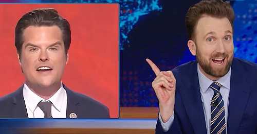 Jordan Klepper Goes There With 'Low' Joke About Matt Gaetz