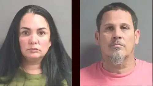 'I'm Glad They're Locked Up': Florida Couple Attacked School Cop, Called Her a Racial Slur In Protest of Son's Battery Charge, Video Shows