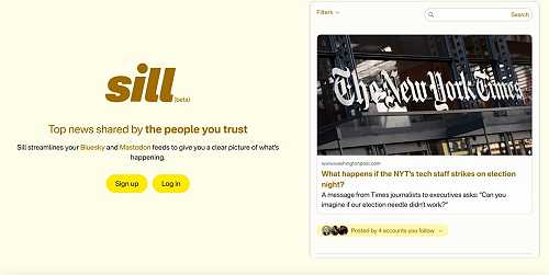 Sill's new app rounds up the best links from your Bluesky and Mastodon networks | TechCrunch