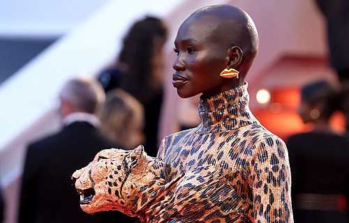 Red Carpet Style: Mitchell Akat Maruko Raan Wore A Whole Leopard On Her Chest To Cannes—And It Looked So Good