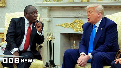 Trump-Ramaphosa meeting: US president confronts South African leader