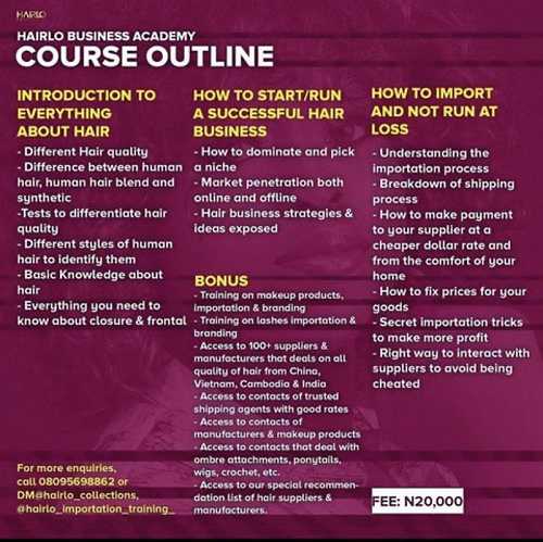 Buy HAIRLO BUSINESS ACADEMY by HAIRLO BUSINESS ACADEMY on Selar