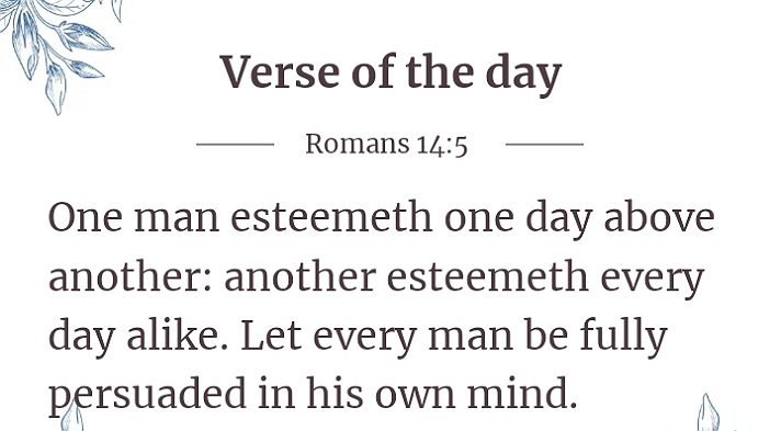 Romans 14:5