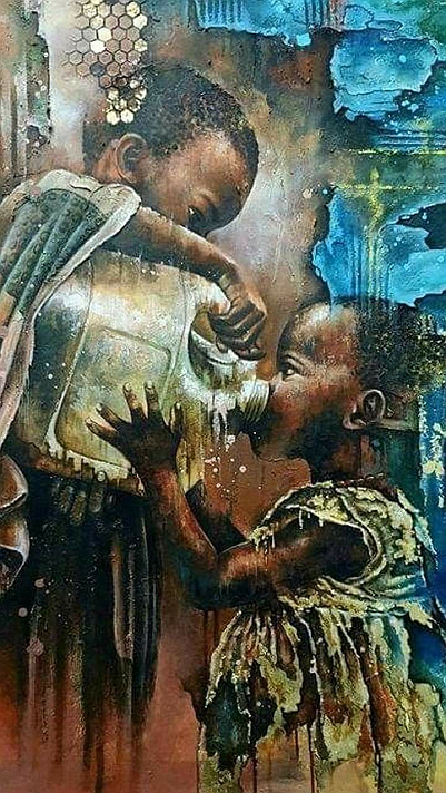 This drawing is inspired by the profound themes of compassion, care, and the innocence of childhood....