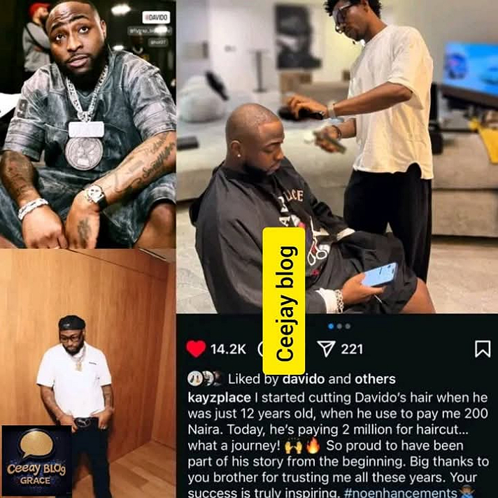 From ₦200 to ₦2 Million!” – Davido’s Barber Shares Emotional Journey with the Superstar...