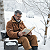 Post: Men Reading in Winter Snow