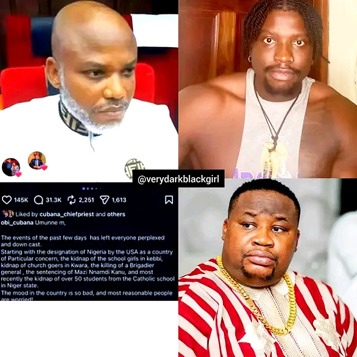 Wahala don dey reach everybody as VDM drags Cubana Chief Priest over a post he made on November 20th...