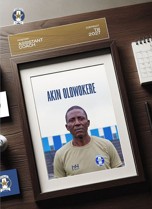 The new Assistant Coach of Shooting Stars Sports Club, Ibadan, Oyo State, Akin Olowokere, on Monday...
